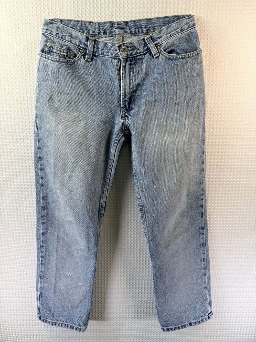 DKNY Jeans Vintage Light Wash Denim Straight Leg Jeans 6 Reg